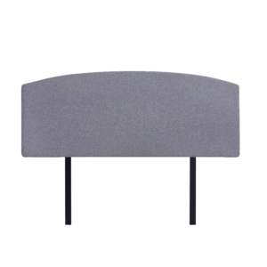Linen Fabric Double Bed Curved Headboard Bedhead – Slate Ash