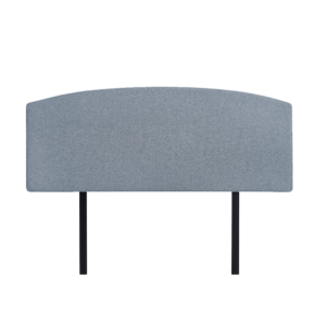 Linen Fabric Queen Bed Curved Headboard Bedhead – Berlin Blue