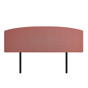 Linen Fabric King Bed Curved Headboard Bedhead – Pearl Copper Brown