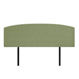 Linen Fabric King Bed Curved Headboard Bedhead – Olive Green