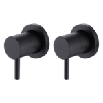 Bathroom Shower Bath Hot and Cold Mixer WATERMARK Certified in Black