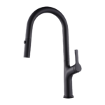 Kitchen Laundry Bathroom Basin Sink Pull Out Mixer Tap Faucet in Black
