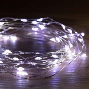 Battery Operated 100 LED Wire Pin Lights ‚Äì 10m, available in 3 Colors – Multicolor