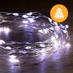 Solar + USB 200 LED Dual Use Wire Lights ‚Äì 19.9m, available in 3 Colors – Multicolor