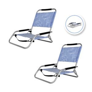2pc Lazy Dayz Foldable Beach Chair – Makena