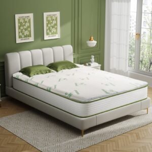 6cm Memory Foam Mattress Topper with Bamboo Cover – King