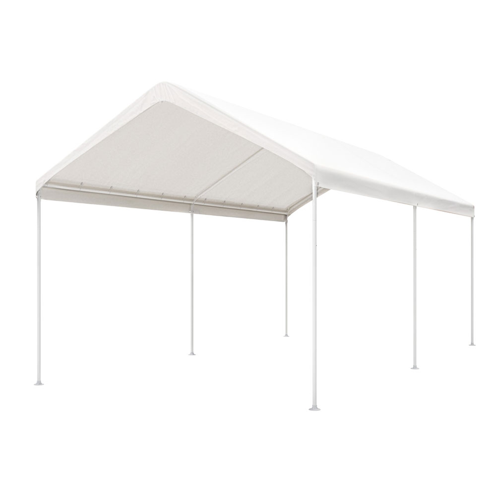 Instahut Carports 3x6m Carport Kits Steel Shelter Gazebo Canopy Garage Portable Garden Shed 1 CAPT H 3X6 WH N AB 194993 00