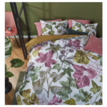 Ivy Cotton Percale Multi Quilt Cover Sets by Bedding House Queen