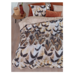 Giselle Cotton Sateen Natural Quilt Cover Sets by Bedding House Queen