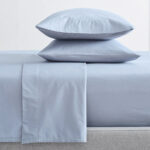 300 Thread Count 100 % Organic Cotton Baby Blue Sheet Sets by Renee Taylor Double