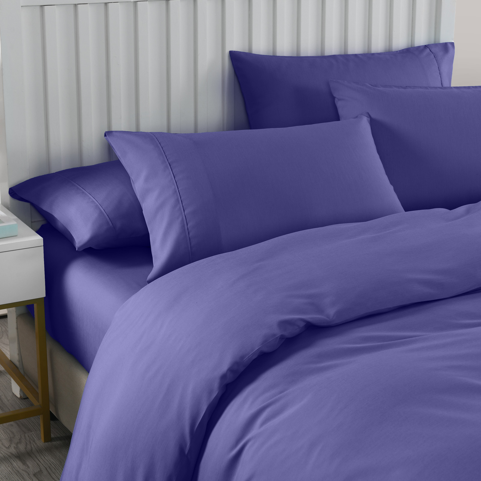 Royal Comfort 2000TC 6 Piece Bamboo Sheet & Quilt Cover Set Cooling Breathable – King – Royal Blue