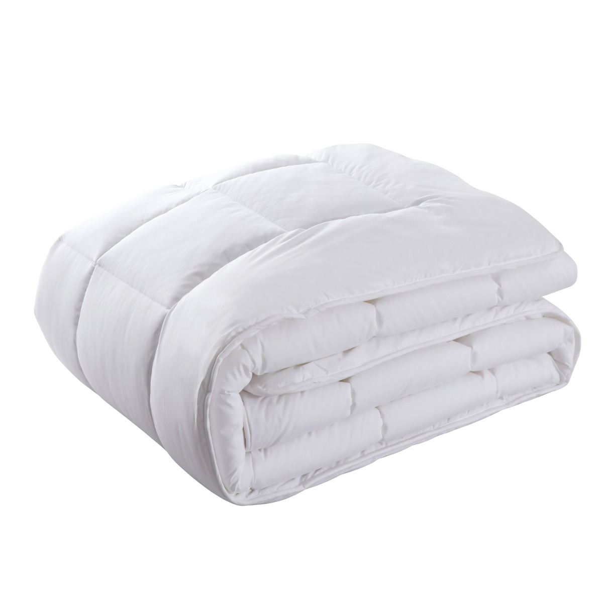 Royal Comfort 260GSM Deluxe Eco-Silk Touch Quilt 100% Cotton Cover – Double – White