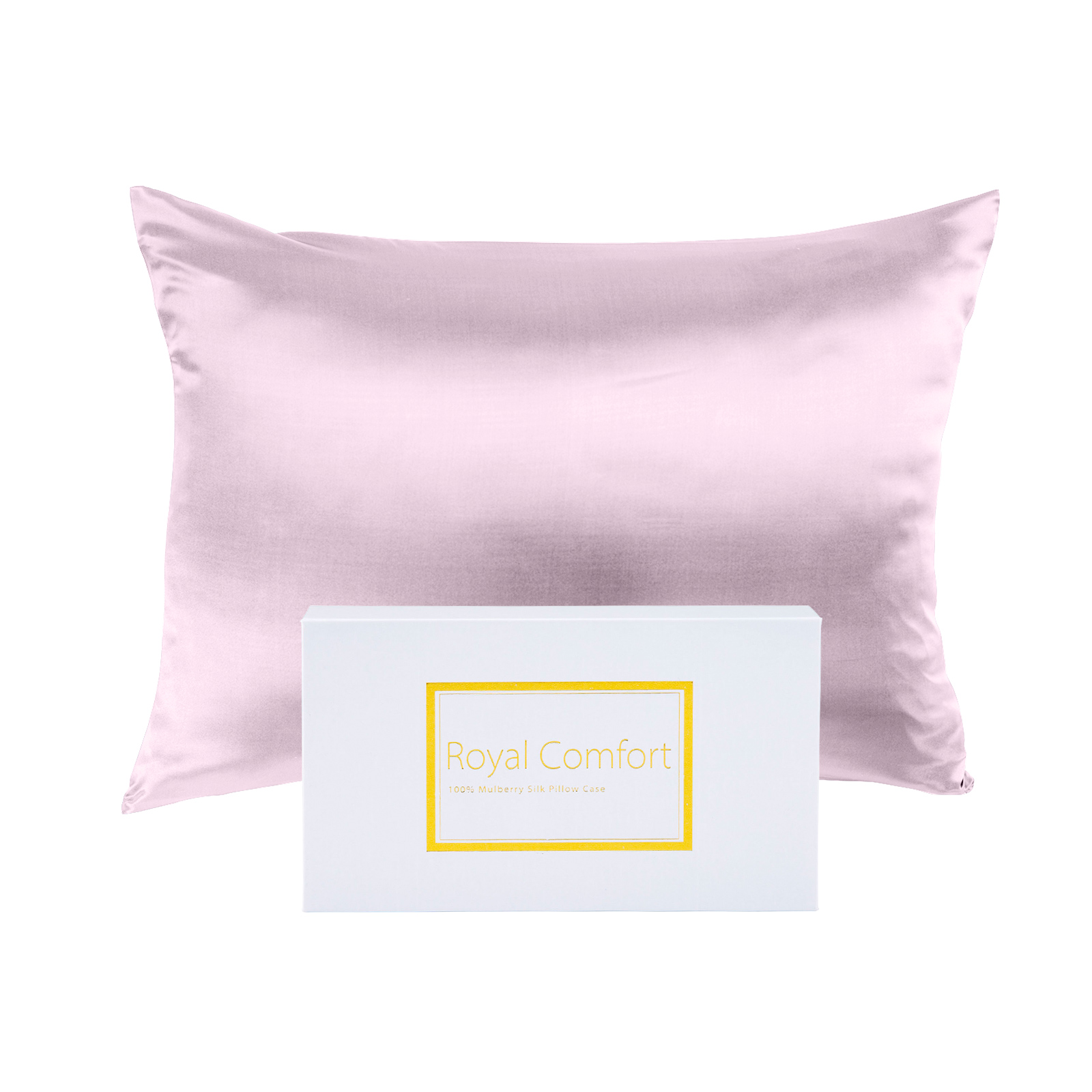 Royal Comfort Pure Silk Pillow Case 100% Mulberry Silk Hypoallergenic Pillowcase – Lilac