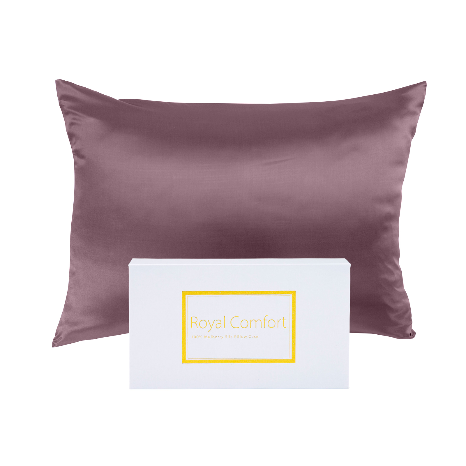 Royal Comfort Pure Silk Pillow Case 100% Mulberry Silk Hypoallergenic Pillowcase – Malaga Wine