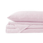 Royal Comfort 100% Jersey Cotton Quilt Cover Set Ultra Soft Bedding Luxurious - King - Pink Marle