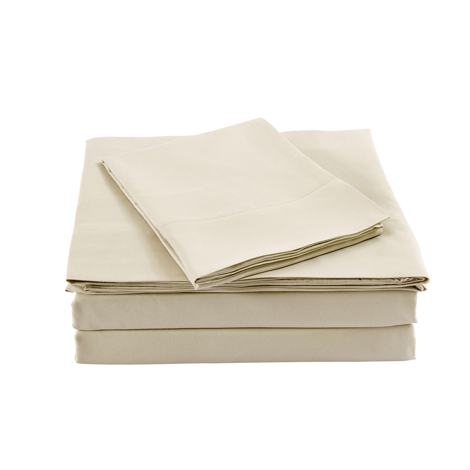 Royal Comfort Bamboo Blended Sheet & Pillowcases Set 1000TC Ultra Soft Bedding – Double – Ivory
