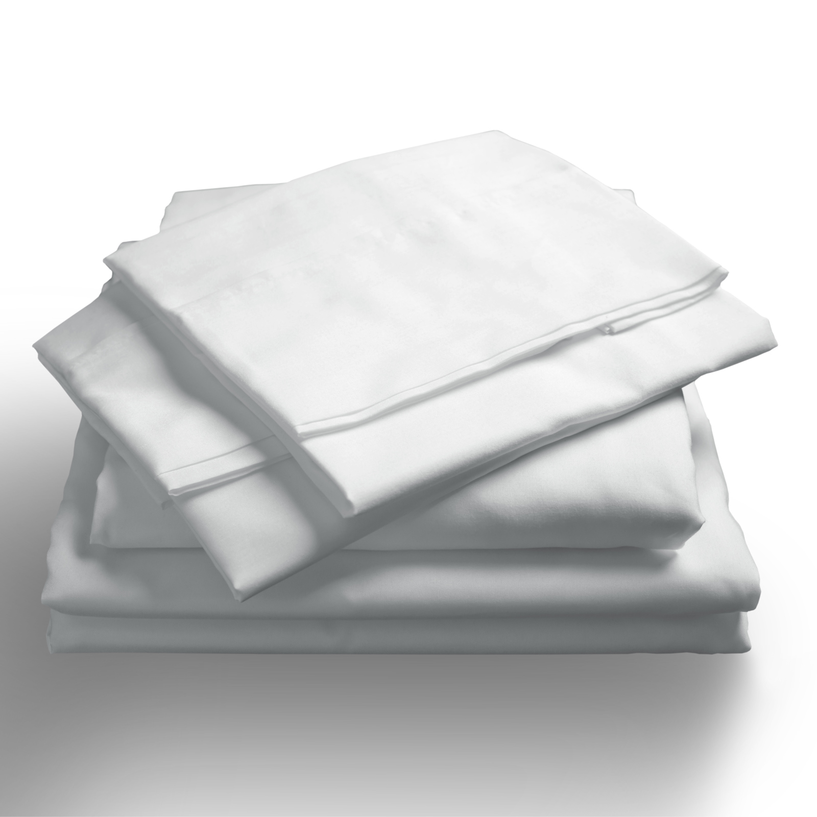 Royal Comfort 1000TC Hotel Grade Bamboo Cotton Sheets Pillowcases Set Ultrasoft – King – White