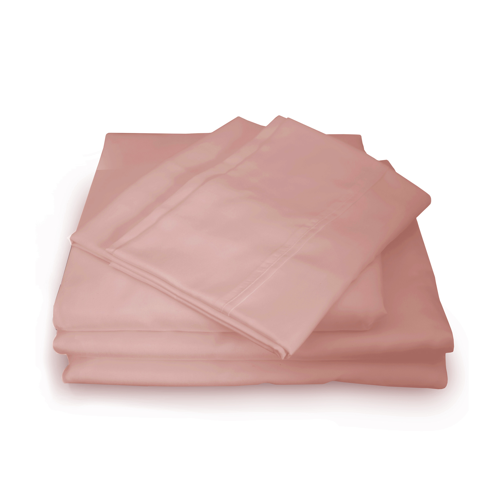 Royal Comfort 1000TC Hotel Grade Bamboo Cotton Sheets Pillowcases Set Ultrasoft – King – Blush