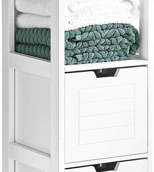 Freestanding Cabinet 2 Drawers Shelf Cupboard