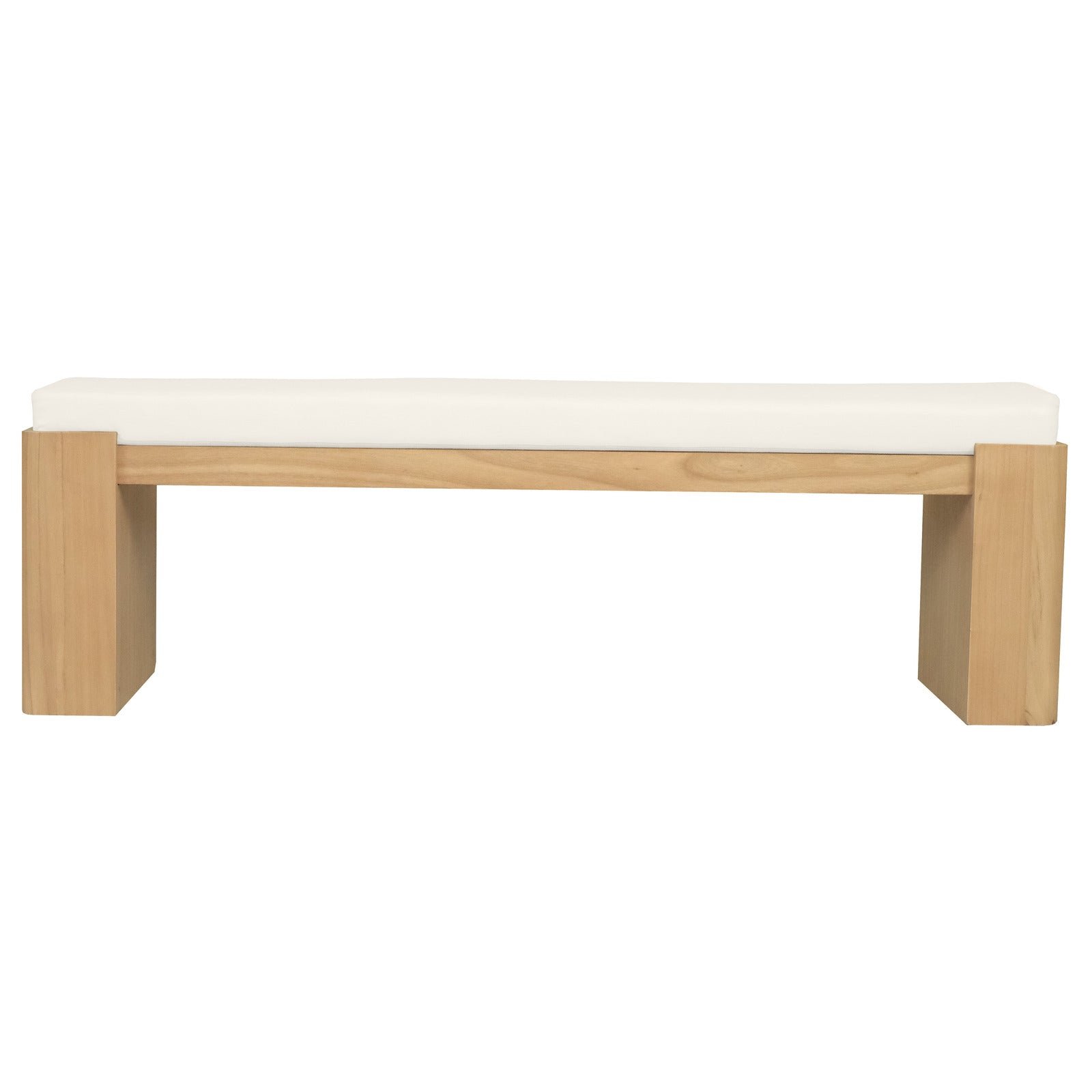 Adelle Solid Mindi Timber Bench – Large (Natural)