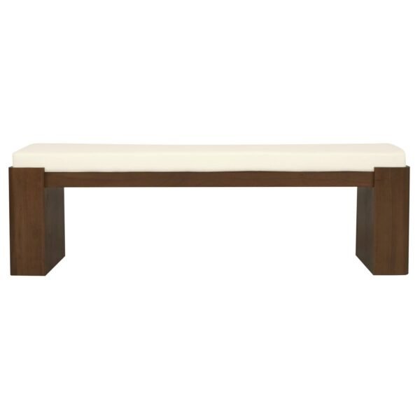 Adelle Solid Mindi Timber Bench – Large (Walnut)