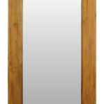 Toby Solid Mahogany Timber Standing Mirror (Light Pecan)