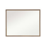 Wall Mirror Rectangular Frame Bathroom 70x90cm Antique Brown