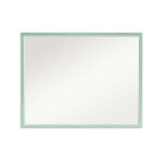 Wall Mirror Rectangular Frame Bathroom 70x90cm Turquoise