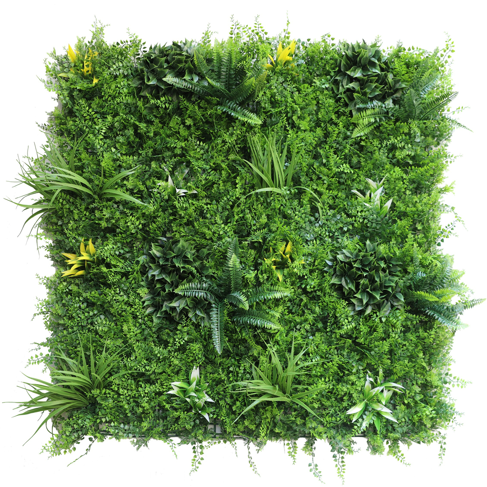 YES4HOMES 5 SQM Artificial Plant Wall Grass Panels Vertical Garden Tile Fence 1X1M Green 1 V278 5 X CCGA100 GREENPLANT 65567 00
