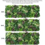 YES4HOMES 3 Artificial Plant Wall Grass Panels Vertical Garden Foliage Tile Fence 50X50 CM