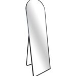 Metal Arch Black Free Standing Mirror - 50cm x 170cm