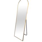 Metal Arch Gold Free Standing Mirror - 50cm x 170cm