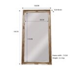 French Provincial Ornate Mirror - ANTIQUE CHAMPAGNE - X Large 100cm x 190cm