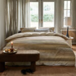 Bedding House Elie Natural Cotton Sateen Quilt Cover Set King