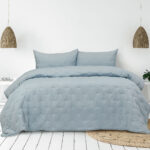 Ardor Saladin Chambray 3 Pcs Embroidered Comforter Set Queen/King