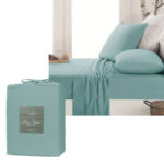 Ardor Micro Flannel Sheet Set Blue King
