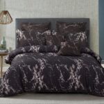 Black Marble King Size Duvet Quilt Cover Set