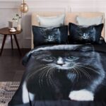 Cat Quilt Cover Set - King Size