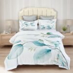 Angelis Leaves Quilt Cover Set - Super King Size