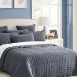 7 piece vintage stone wash comforter set queen charcoal