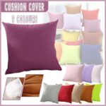 50cm*50cm Multicoloured Plain Solid Colour Cushion Cover Decorative Pillow Case - Grey