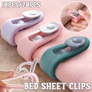 10/20pcs Quilt Retainer Cover Clips Invisible Needle-Free Thumb Buckle Bedding – Pink-10pcs