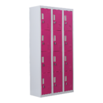 12-Door Locker for Office Gym Shed School Home Storage - Padlock-operated