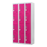 12-Door Locker for Office Gym Shed School Home Storage - 3-Digit Combination Lock