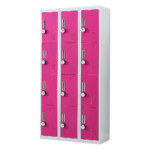 12-Door Locker for Office Gym Shed School Home Storage - 4-Digit Combination Lock