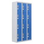 12-Door Locker for Office Gym Shed School Home Storage - 3-Digit Combination Lock