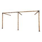 Roof Pergola Gazebo Shed Matte Black Steel Brackets DIY Kits