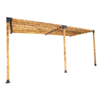 Roof Pergola Gazebo Shed Matte Black Steel Brackets DIY Kits