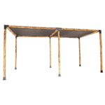Roof Pergola Gazebo Shed Matte Black Steel Brackets and Black Screen DIY Kits