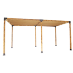 Roof Pergola Gazebo Shed Matte Black Steel Brackets and Coffee Screen DIY Kits